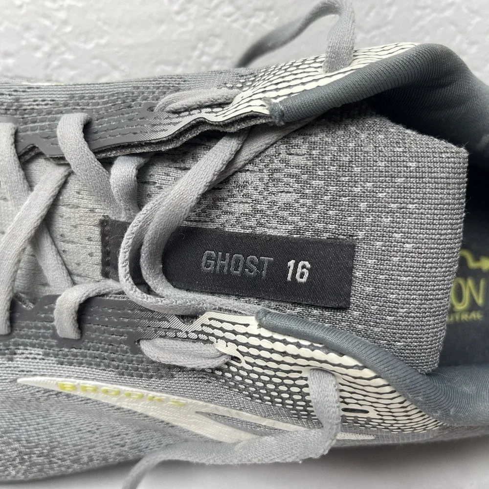 Brooks Ghost 16 Mens 14 (4E) Gray Activewear Running Training Style 1104184E040